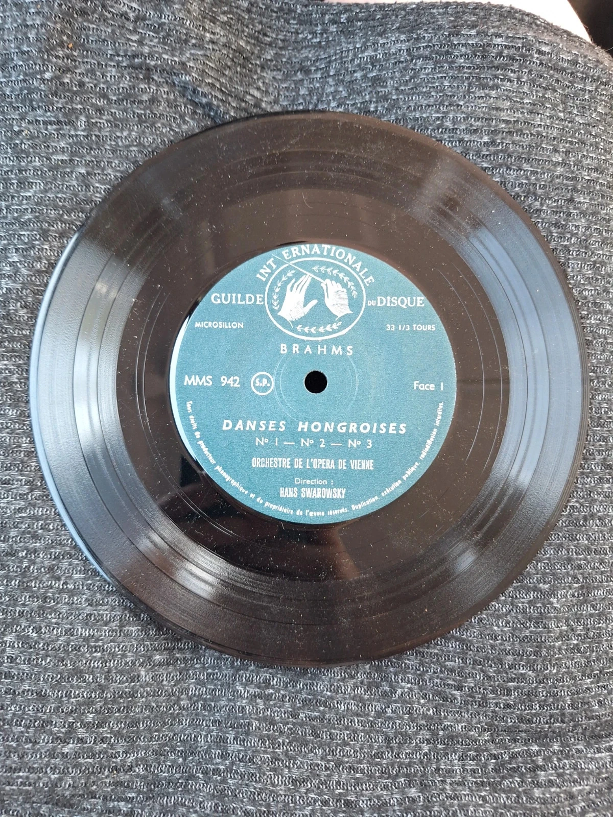 Vinilo Brahms Danzas Húngaras Guilde Du Disque – photo 4